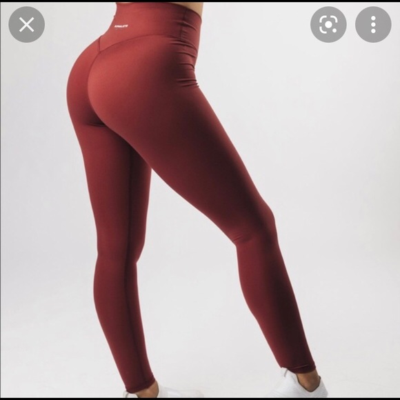 Alphalete alphalux maroon leggings - Picture 1 of 3